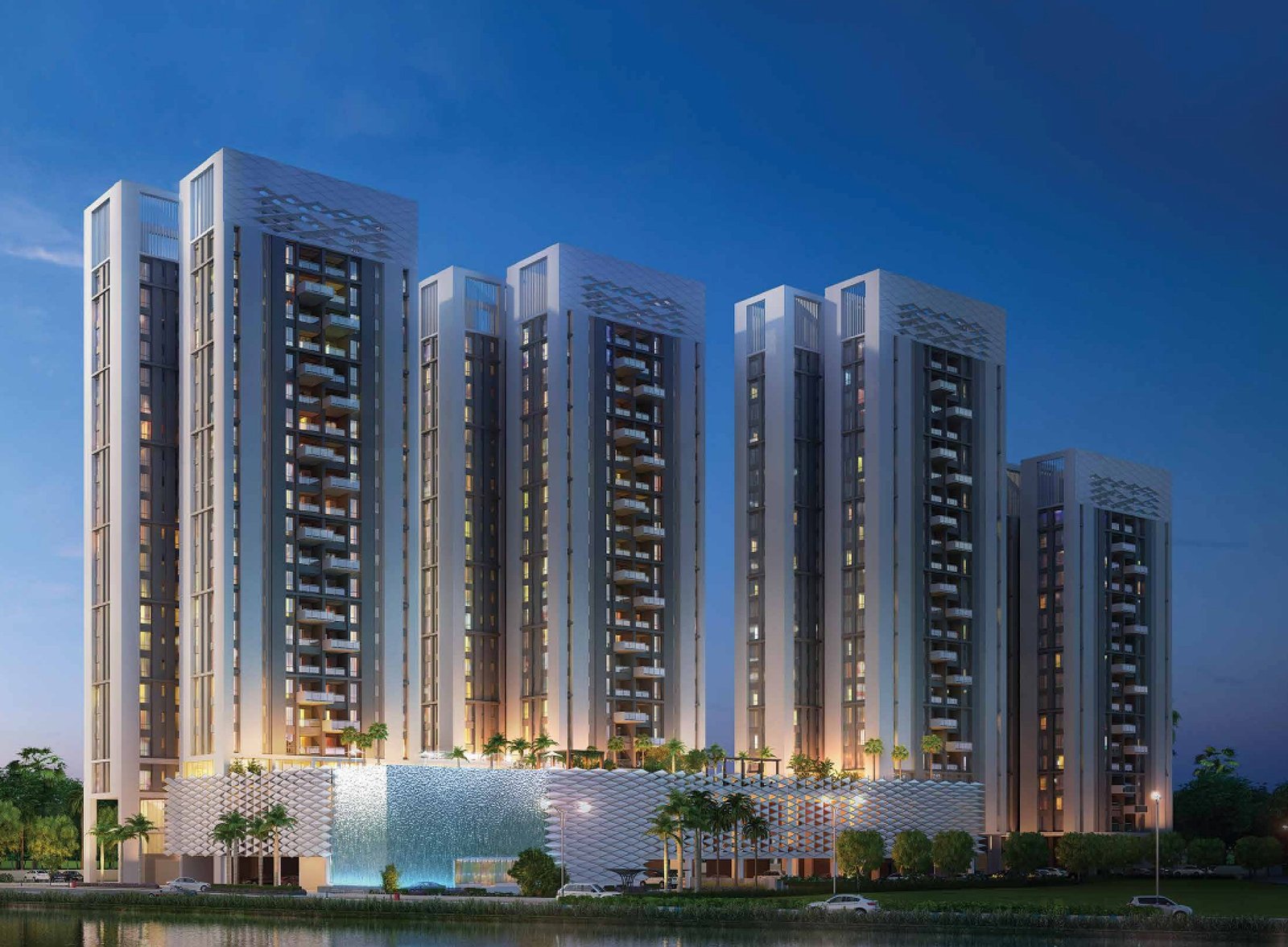 3 BHK 3 Toilet flat for sale at Merlin 5th Avenue